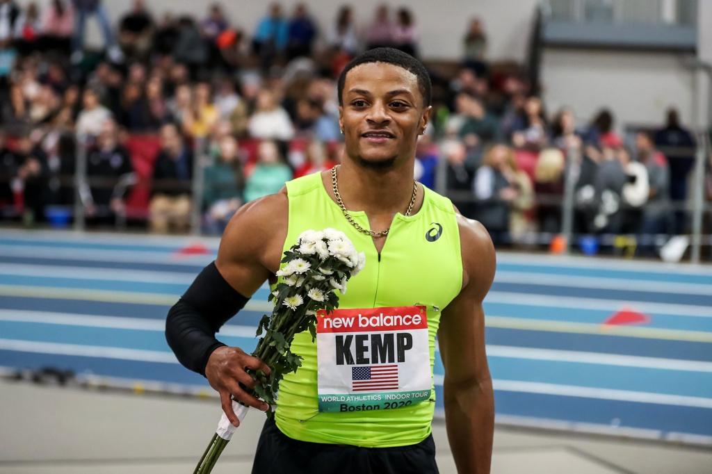 Kemp at home on the track, Sports